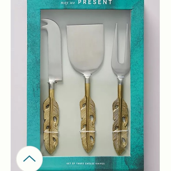 Anthropologie Isabella Cheese Knives, Set of 3 - Picture 4 of 4